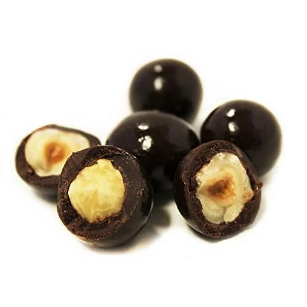 Grmet Dark Chocolate Covered Hazelnuts By Its Delish, (2 Lbs)
