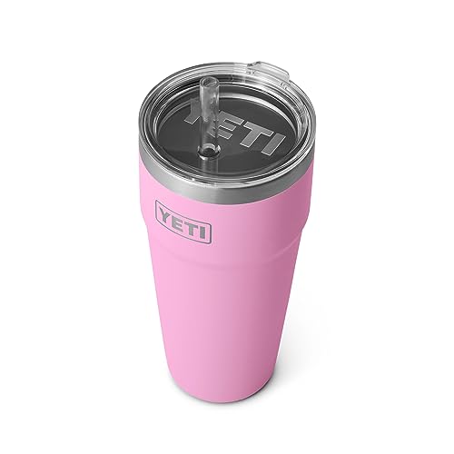 YETI Rambler 26 oz Straw Cup, Vacuum Insulated, Stainless Steel with Straw Lid