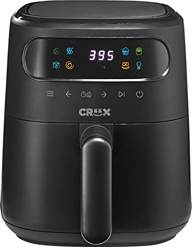CRUX x Marshmello 8.0 QT Digital Air Fryer with TurboCrisp Technology, Touch Screen Temperature Control, Timer and Auto Shut-off, Fully Programmable, Silicone Liner Included, Lavender