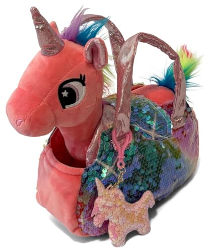 Little Jupiter Plush Pet Set - Includes Reindeer Stuffed Toy with Purse for Age 4-5 - 6-7 yrs - Christmas Stuffed Animal - Gifts for Girls - Stuffed Animals - Toys plushie (Reindeer)
