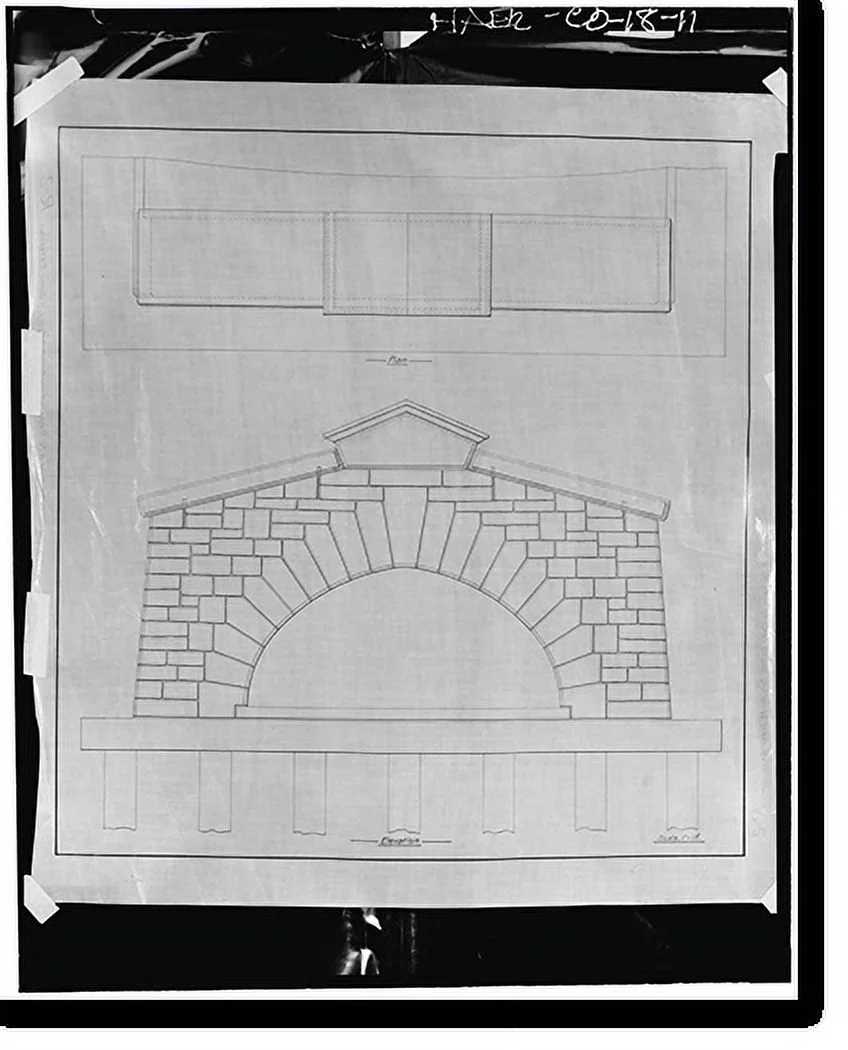 Historic Framed Print, Thirty-first Street Overflow Structure, Thirty-first Street, Denver, Denver County, CO - 11, 17-7/8