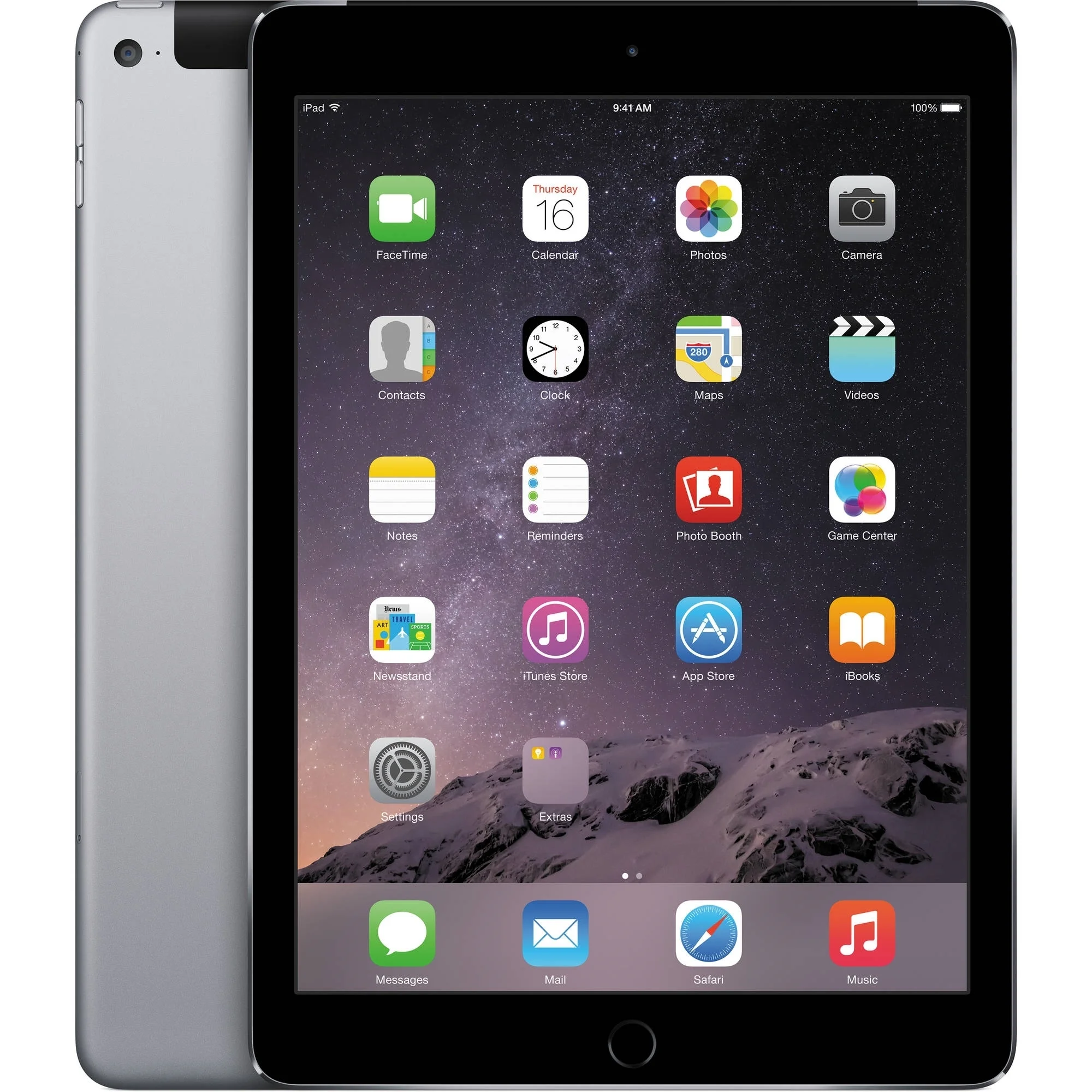 Apple iPad Air 2nd Gen MNW12LL/A 9.7" Tablet 32GB WiFi + 4G LTE,&nbsp;Black/Gray&nbsp; (Used)