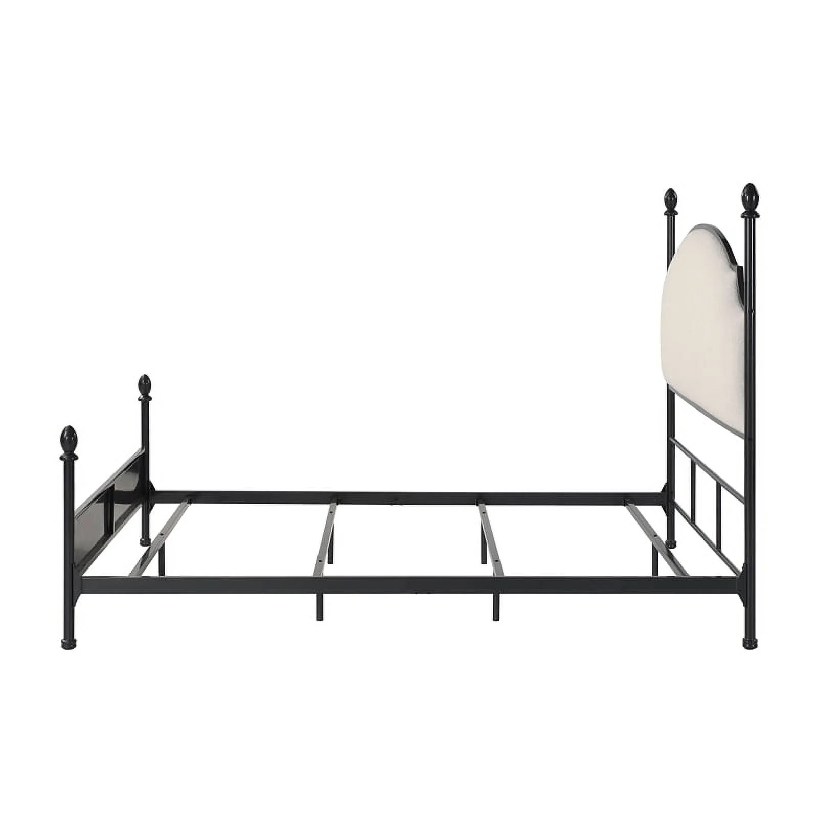 Furniture of America Dahlia Transitional Gunmetal Metal King Bed