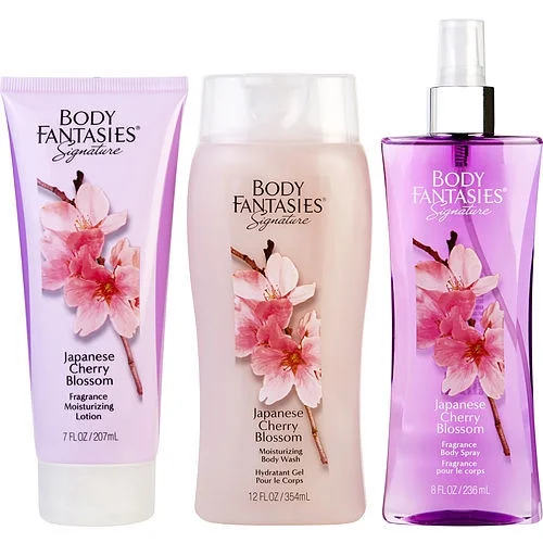 BODY FANTASIES JAPANESE CHERRY BLOSSOM Gift Set - Indulge in the Alluring Essence