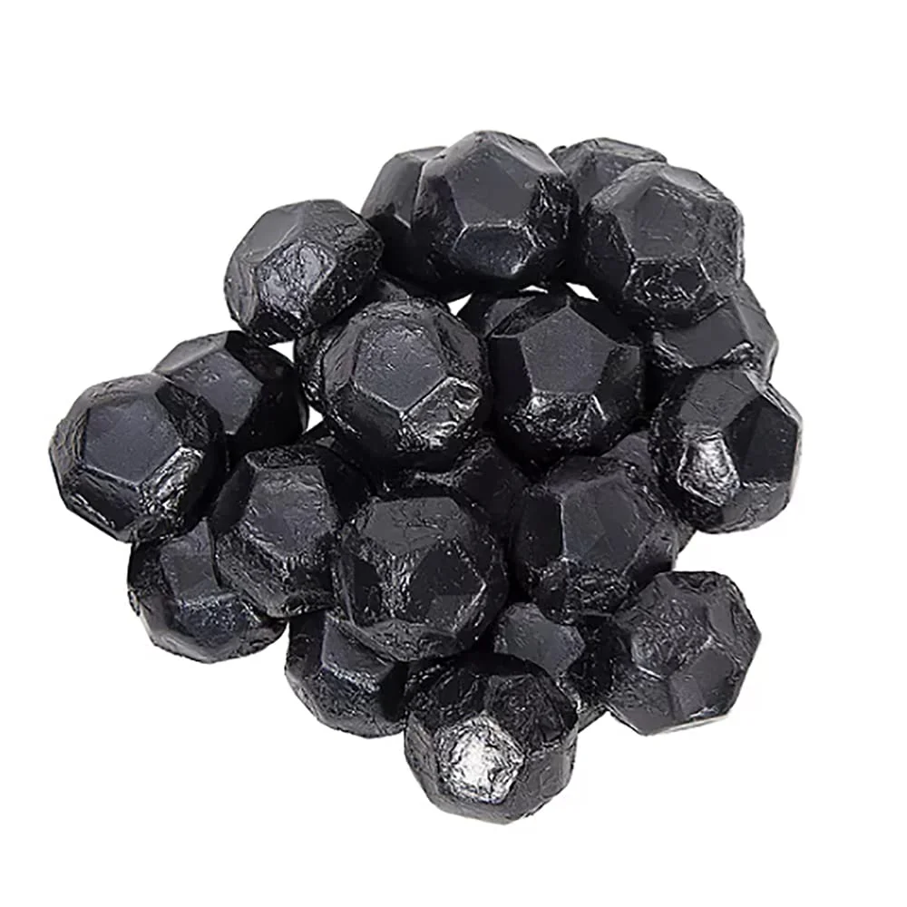 Christmas Coal Chocolate, Milk Chocolate Party Bag Fillers, Individually Wrapped Foils, Resealable Bag, (2 Pounds)