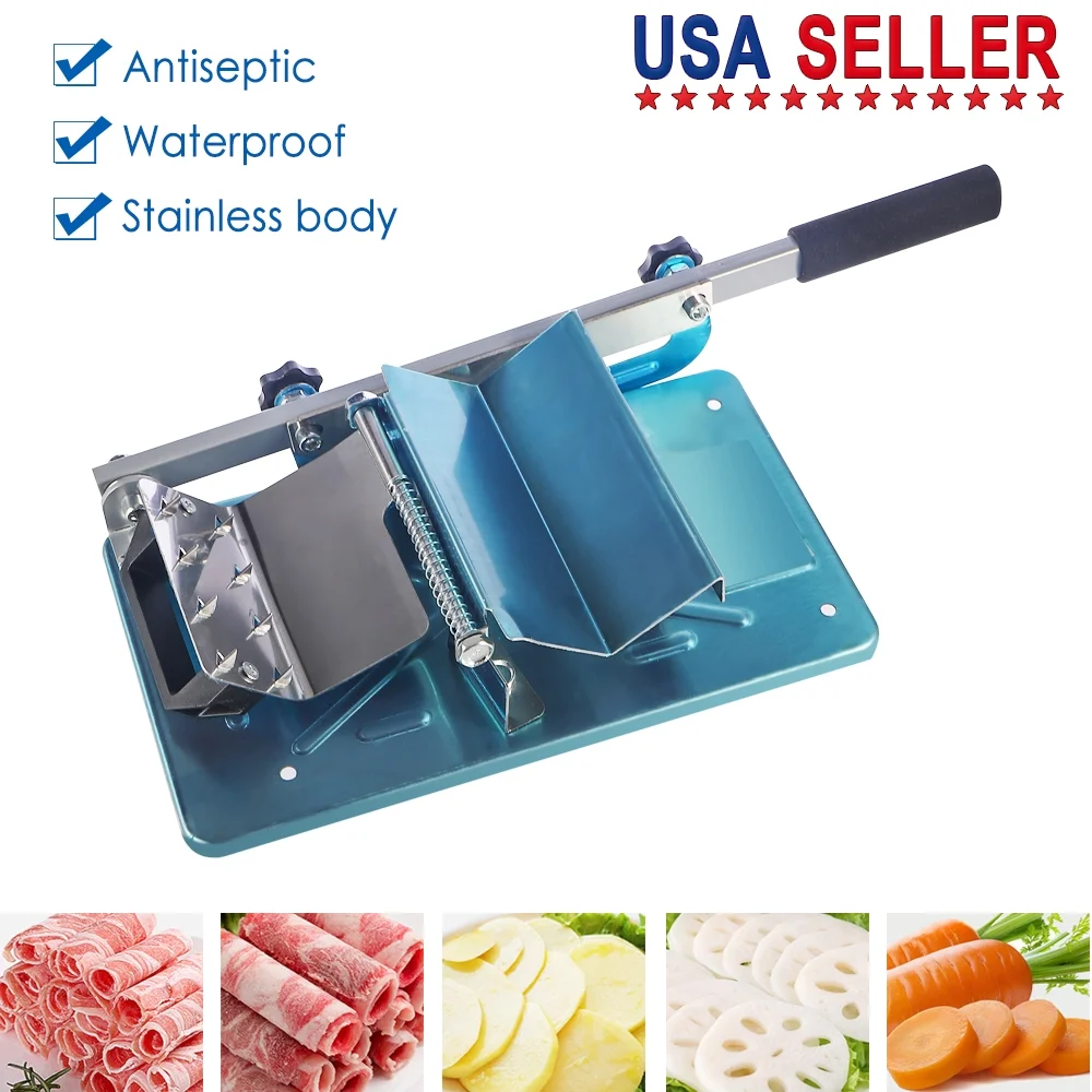 Deli-Quality Slicing at Home - Stainless Steel Meat Slicer