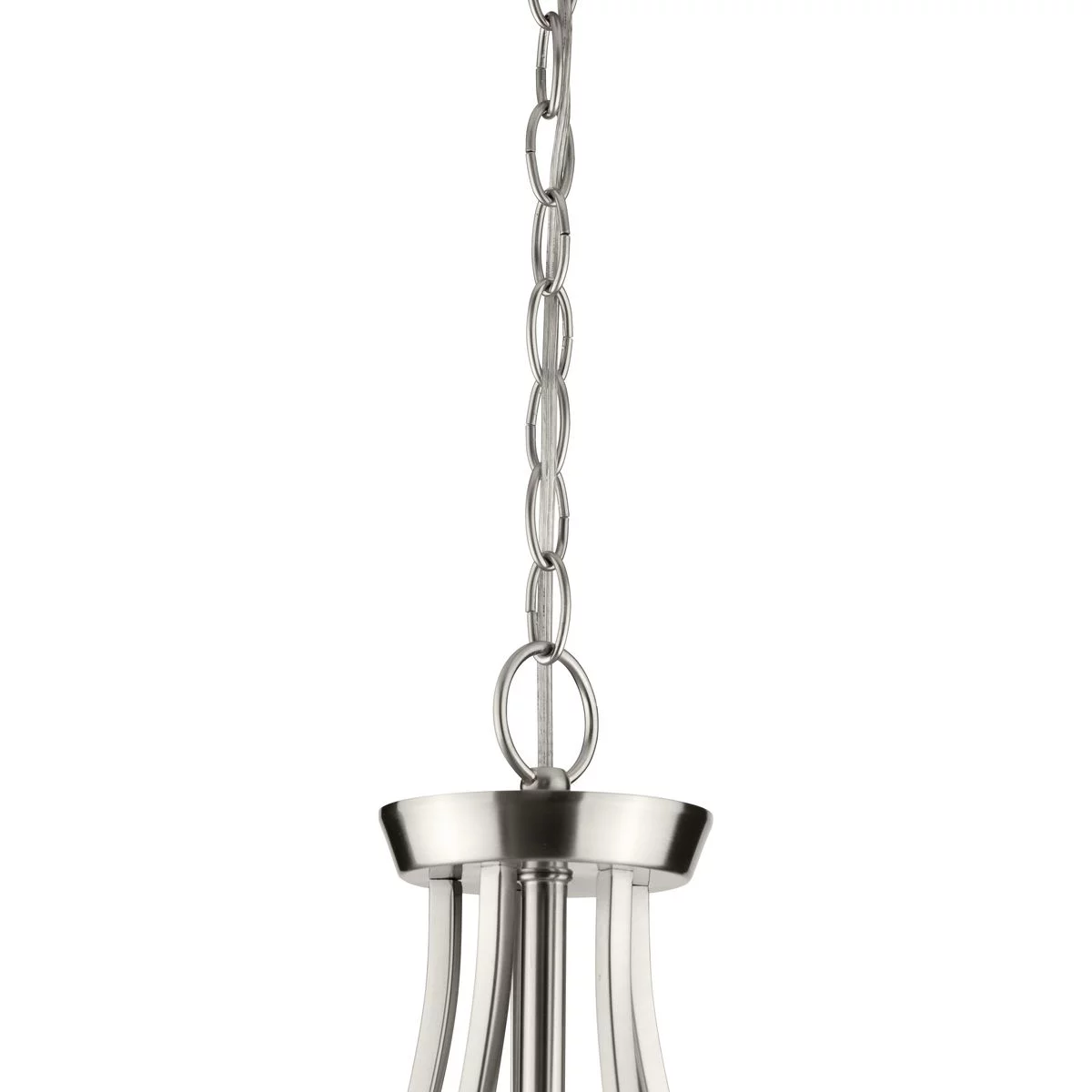 Lassiter Collection Five-Light Brushed Nickel Clear Glass Modern Chandelier Light