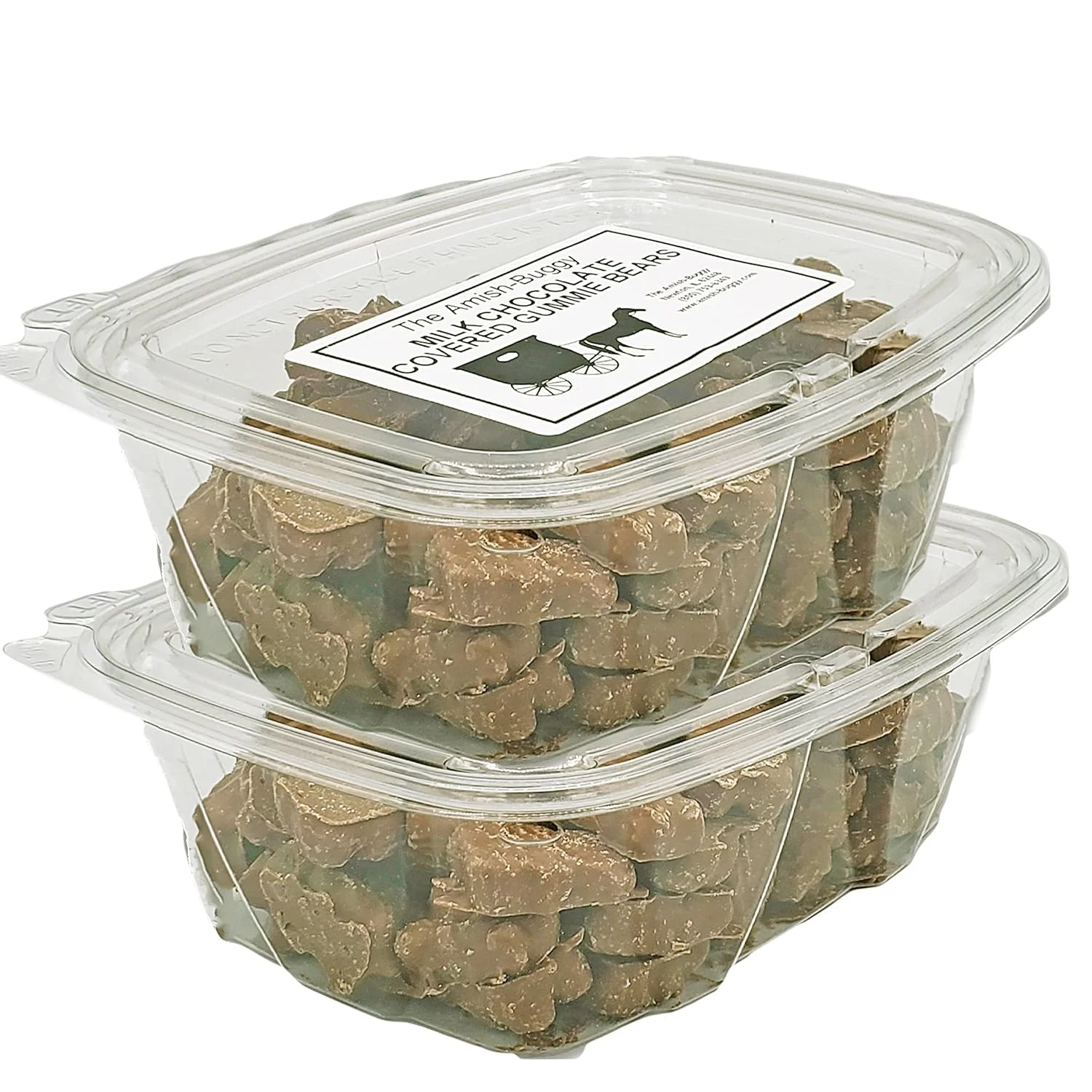 Premium Chocolate Candy (Chocolate Covered Gummi Bears 12 Oz. Tub (2 Count))