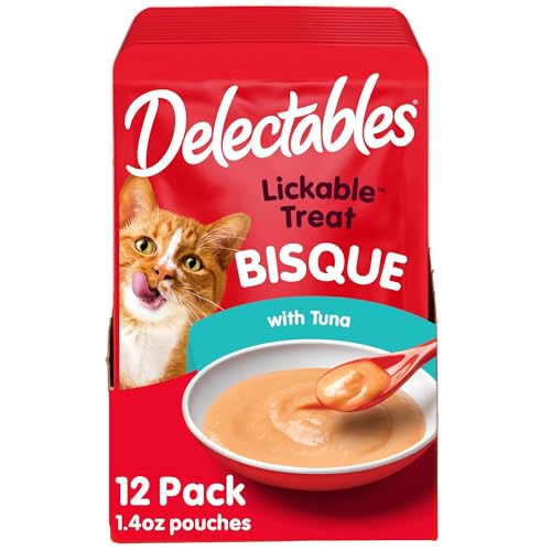 Hartz Delectables Bisque Variety Pack Lickable Cat Treat, 30 Count (Pack of 1)