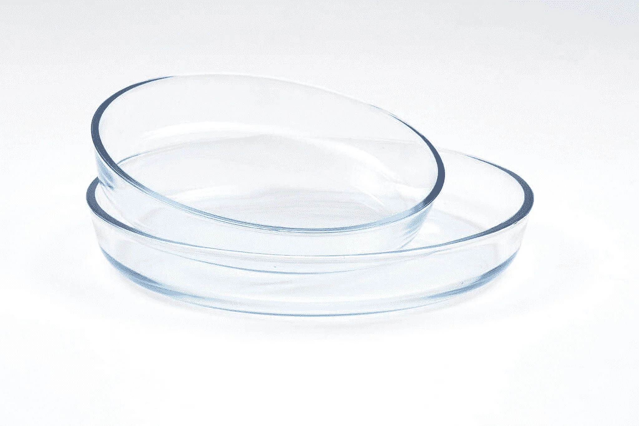 Nily Glass-Set of 2 Large Oven Safe Round Glass Baking Dish(2.1 and 2.9 Quarts)