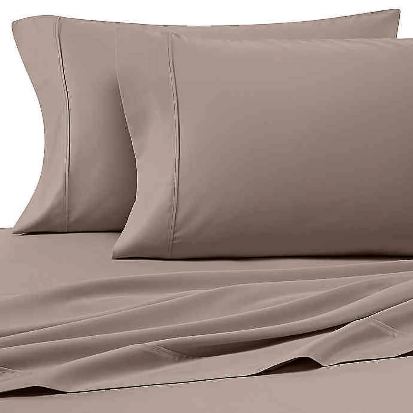 HEARTLAND HOMEGROWN AND TRADE; 400-THREAD-COUNT KING PILLOWCASES IN TAUPE (SET OF 2)