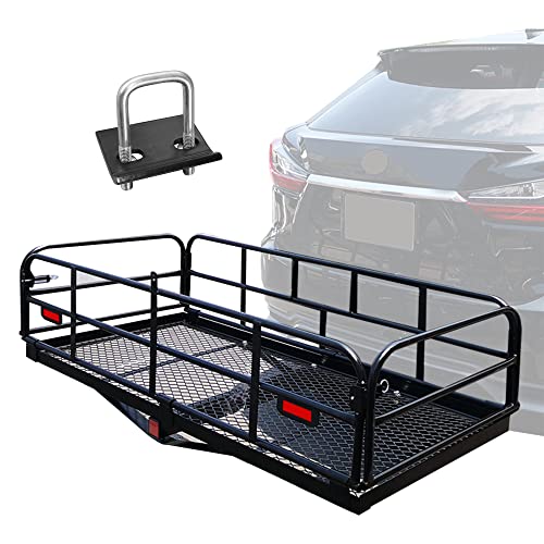 500 Lbs Heavy Duty Hitch Mount Cargo Carrier 60