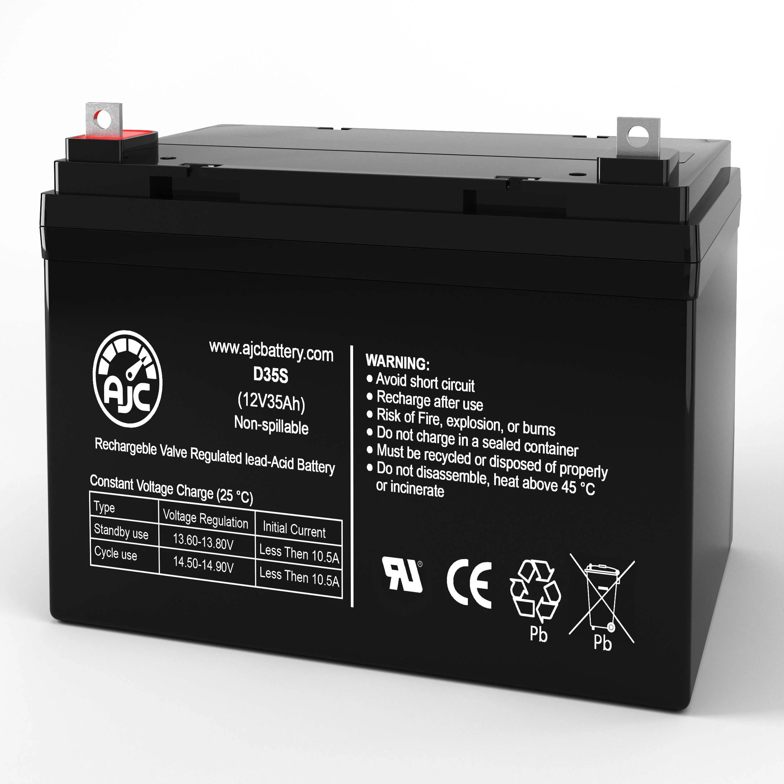 Best Power FERRUPS ME 700VA 12V 35Ah UPS Battery - This Is an AJC Brand Replacement