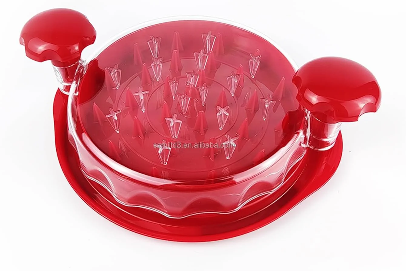 Meat Shredder for Shredding Chicken Clear Lid Extra Anti-skid Matt with Cleaning Brush for Barbecue Beef Pork Vegetable Shared Machine