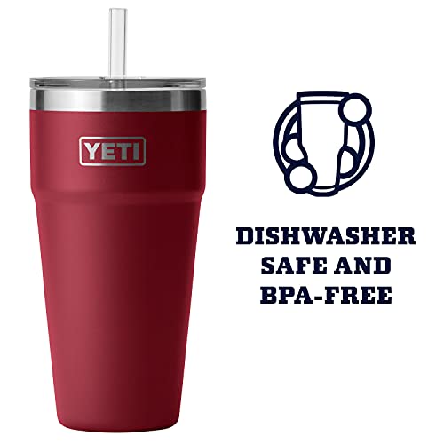 YETI Rambler 26 oz Straw Cup, Vacuum Insulated, Stainless Steel with Straw Lid