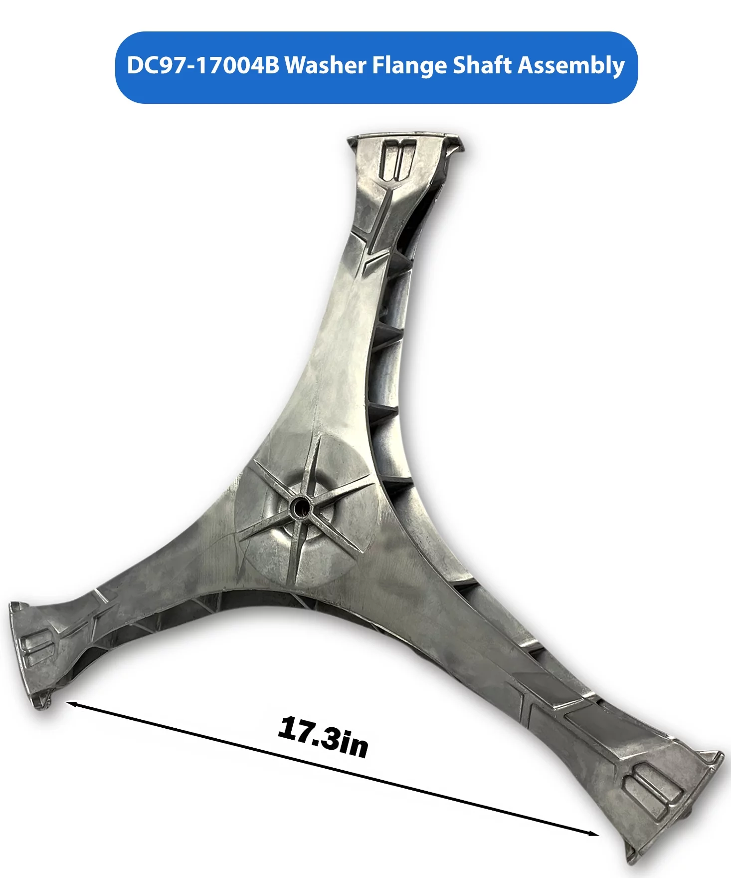 DC97-17004B / DC60-00100A Washer Flange Shaft Assembly Compatible with Samsung Washing Machine Washer Spider Spinner Shaft Replaces DC97-17004A  DC97-17004E