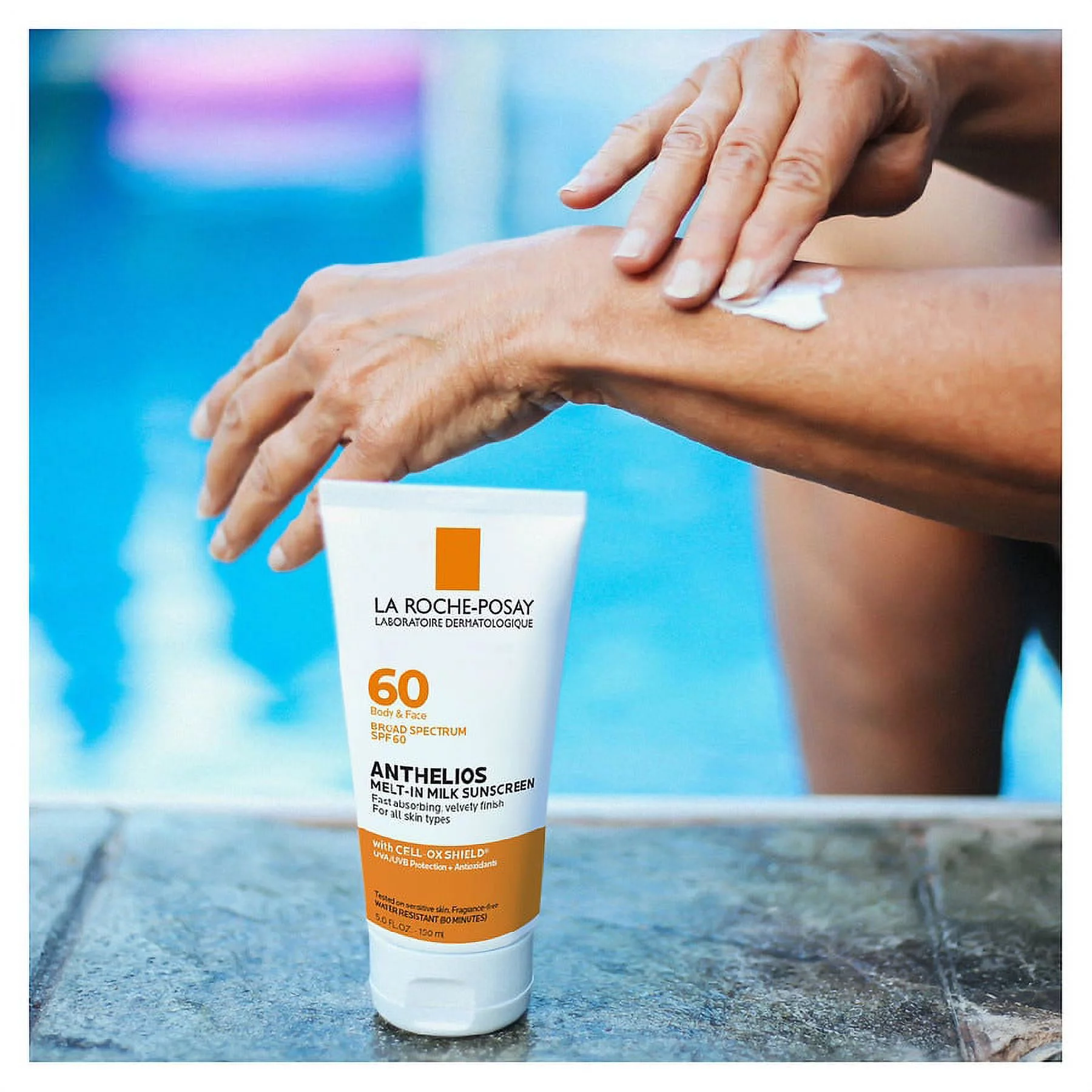 La Roche-Posay Anthelios Body & Face Sunscreen, Melt-In Milk Oxybenzone Free SPF 60