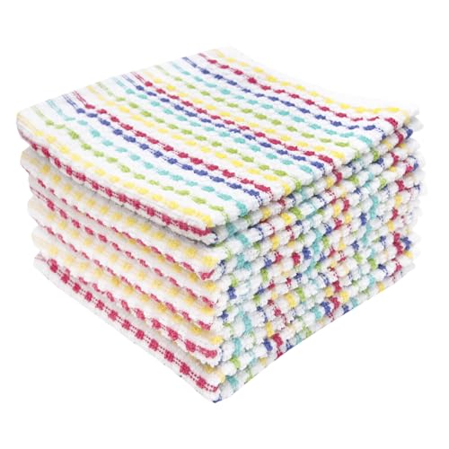 Ritz Pebble Bar Mop, Holiday Red-Green, 4 Towel Set