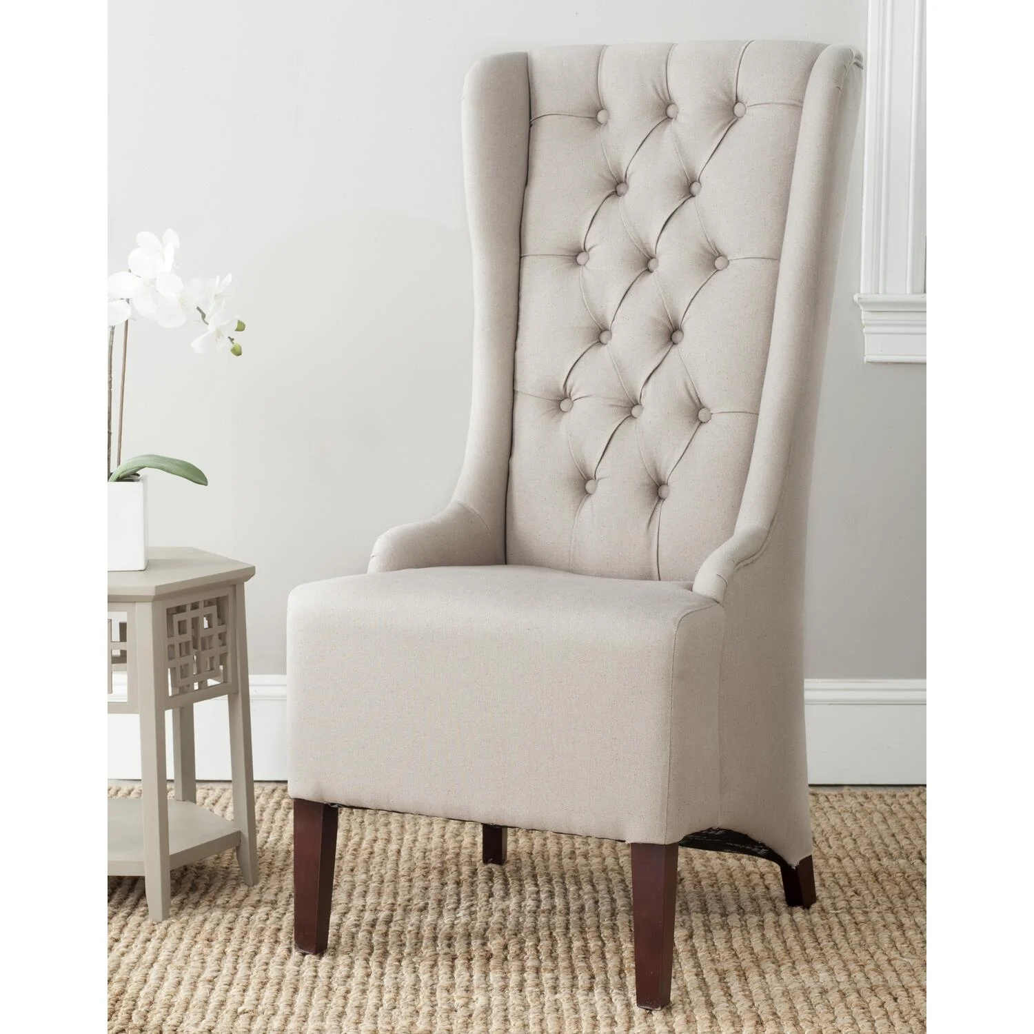 Safavieh Oliva Birch  Bacall  Dining Chair in Mink