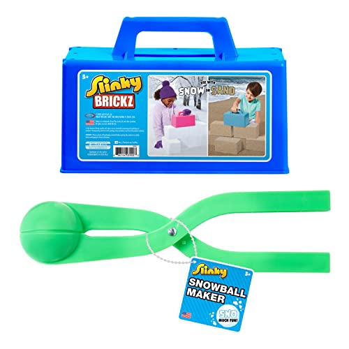 Just Play The Original Slinky Snowball Maker and Brickz Assortment, Kids Toys for Ages 5 Up