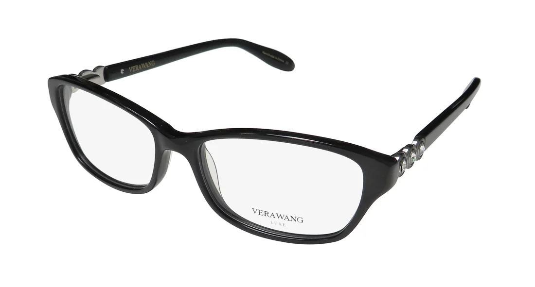 VERA WANG Eyeglasses ELGANTINE Black 52MM