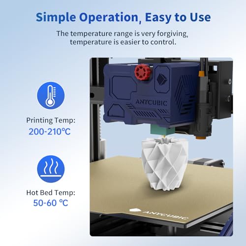 ANYCUBIC PLA Filament 1.75mm Bundle, 3D Printing PLA Filament 1.75mm Dimensional Accuracy +/- 0.02mm, 1KG Spool (2.2 lbs), 2KG Grey+Grey