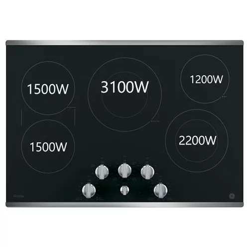 GE Profile Series 30-inch Built-in Knob Control Electric Cooktop