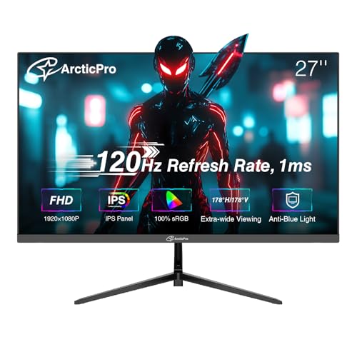 22 inch Class Thin Full HD (1920 x 1080p) Computer Monitor, 100Hz Refresh Rate, 3-Sided Frameless, Ultra Slim, VESA, LowBlue Mode, Tilt Adjust, HDMI *1, VGA*1