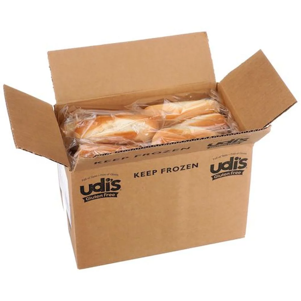 Udis Gluten Free Classic Individually Wrapped Hot Dog Bun, 2.4 Ounce -- 24 per case