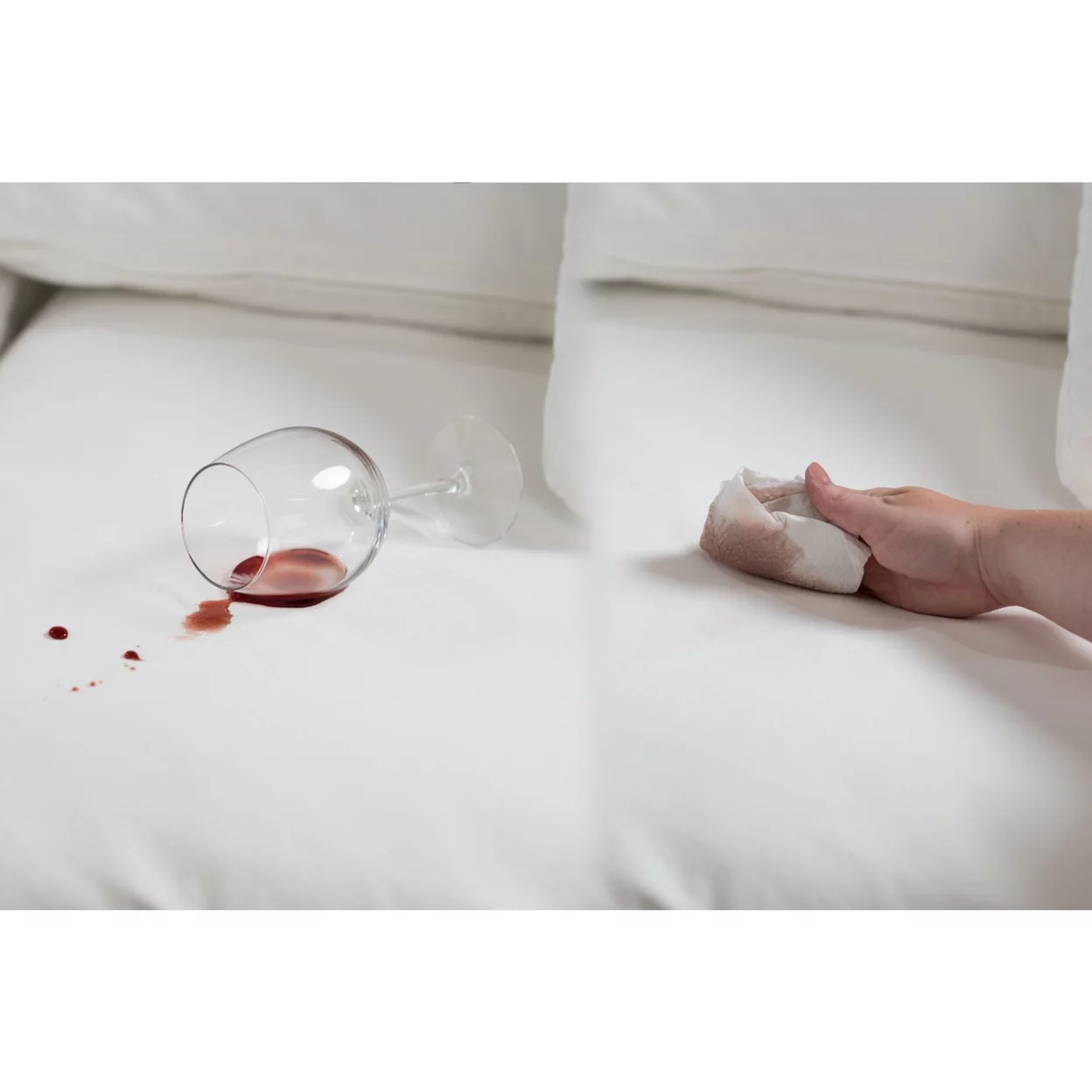 Americana Grey Upholstered Pillow Top Ottoman