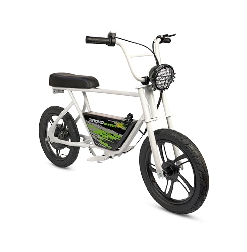 Droyd Blipper Electric Bike for Kids 13+, 250W Electric Mini Bike, 24V Lithium-Ion Battery w/Max Speed 12.5 Mph, Up to 12.5 Miles Range, Safe E Bike with Rear Drum Brake, 16