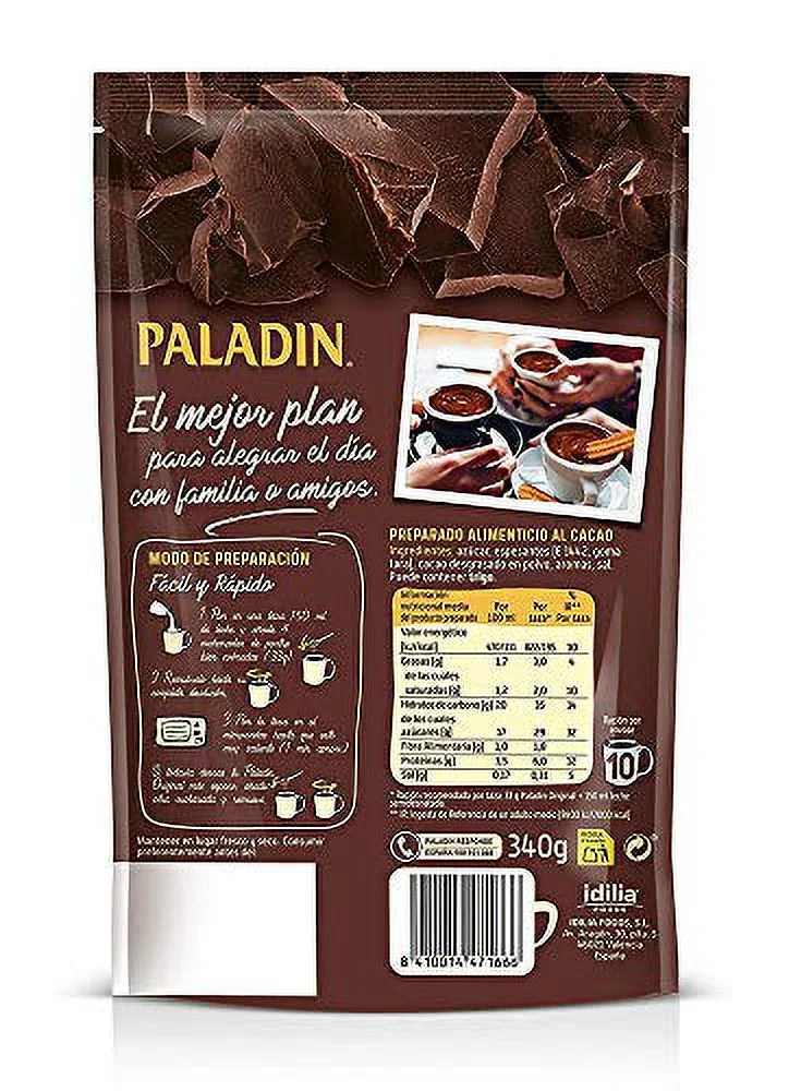 Paladin A La Taza. Hot Chocolate Drink Mix. 340G (12Oz). Pack Of 12