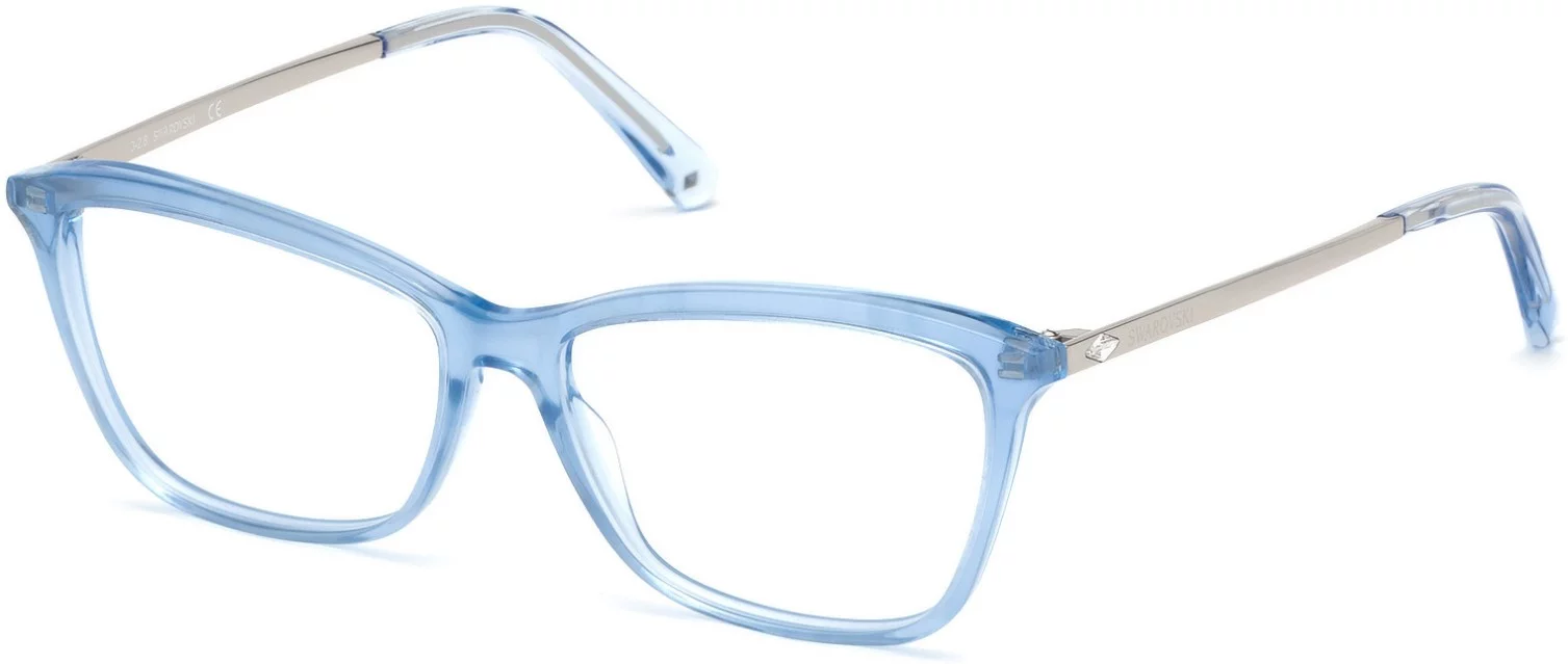 Swarovski SK5314 086 Women's Light Blue Square Frame Eyeglasses