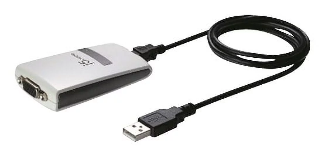 j5create - USB-A-to-VGA Adapter - Black/White