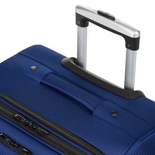 SwissGear Sion Softside Expandable Luggage, Black, Checked-Large 29-Inch