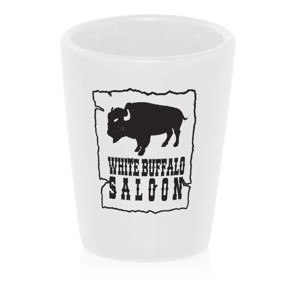 12 Pieces Blank Sublimation Shot Glasses 1.5 ounces Frosted Heat Thermal Transfer Coating Dye