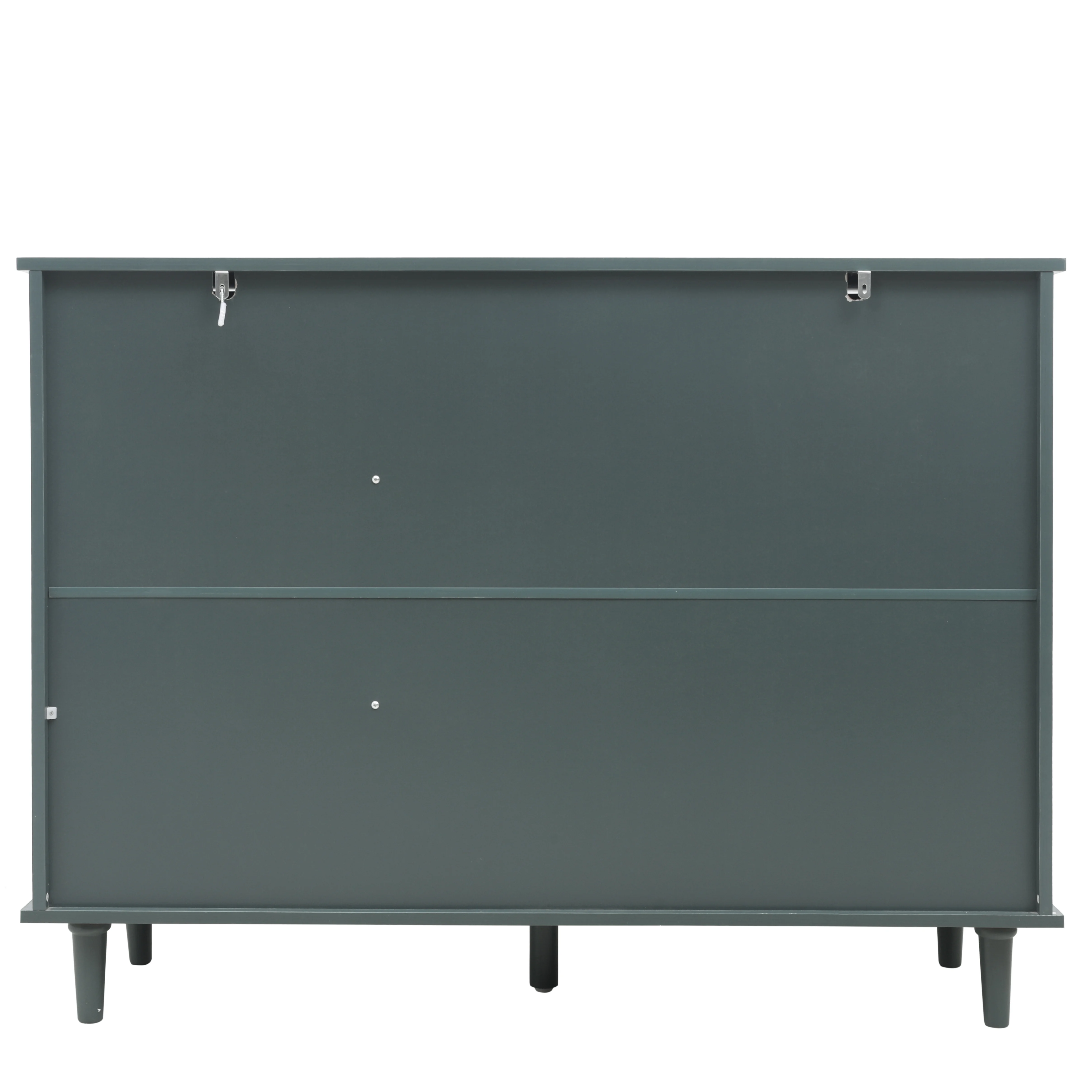 KINFFICT Sideboard Storage Cabinet with 3 Doors & 3 Drawers, Mid-Century 47