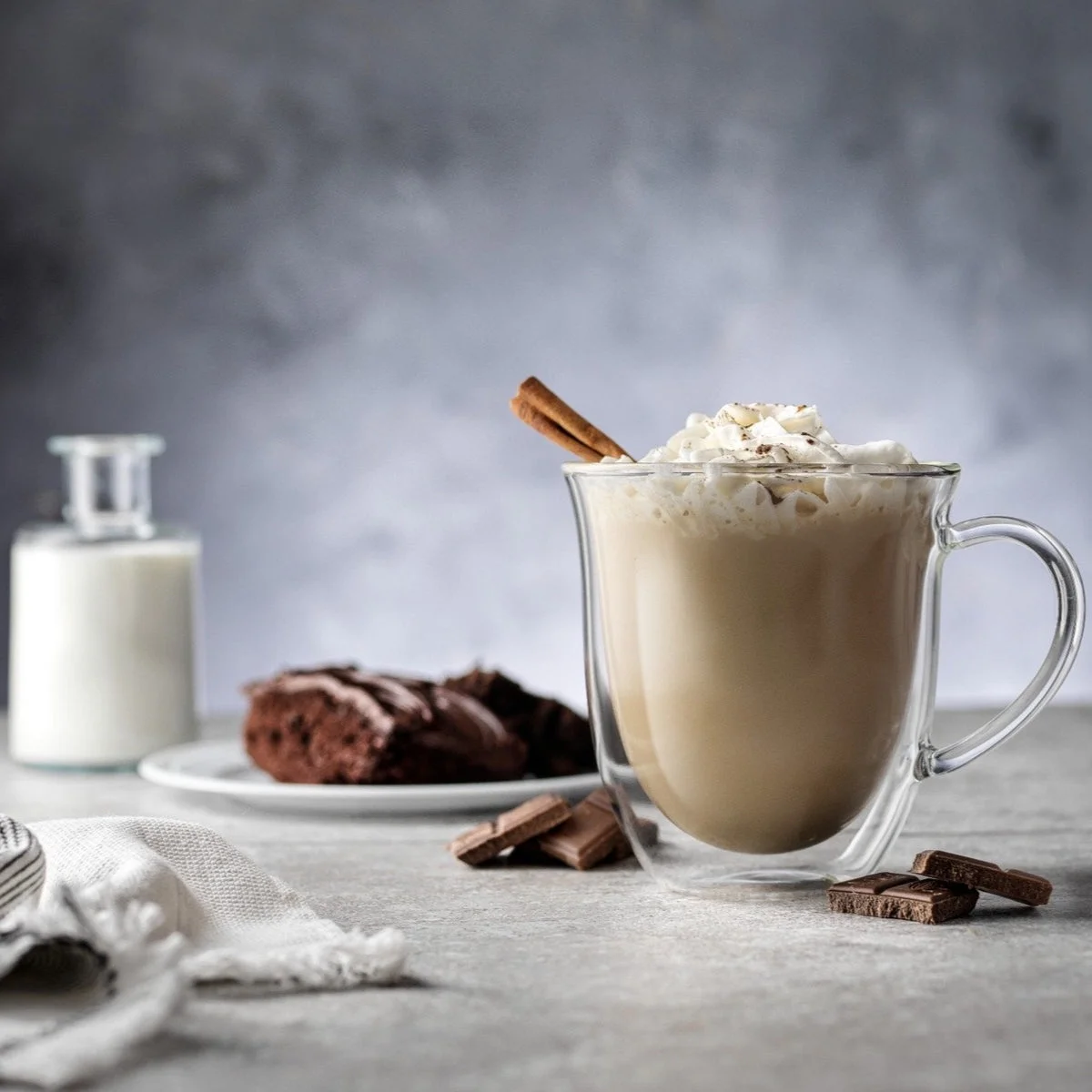 JoyJolt Glass Double Wall Insulated Coffee Tea Mug (Set of 2) 13.5 oz