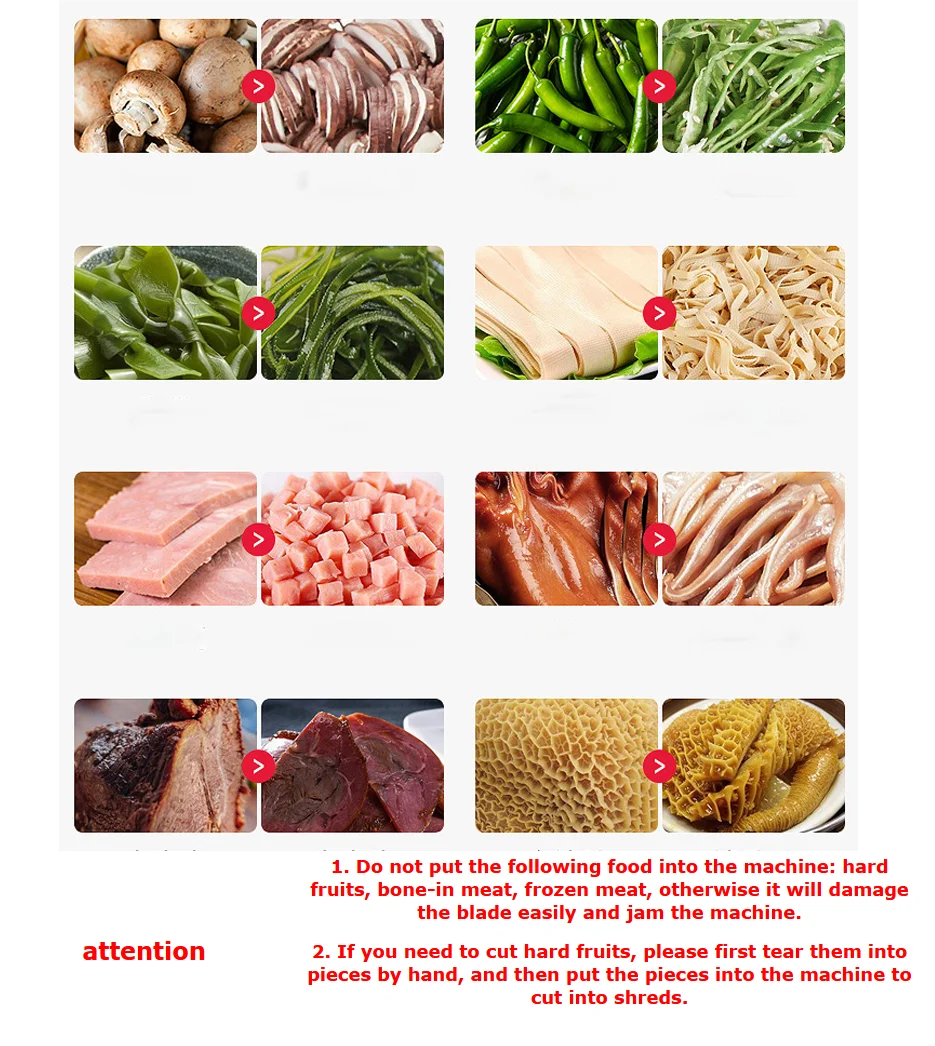 Commercial Fresh Meat Slicer Beef Cutting Machine 3.5mm Blade