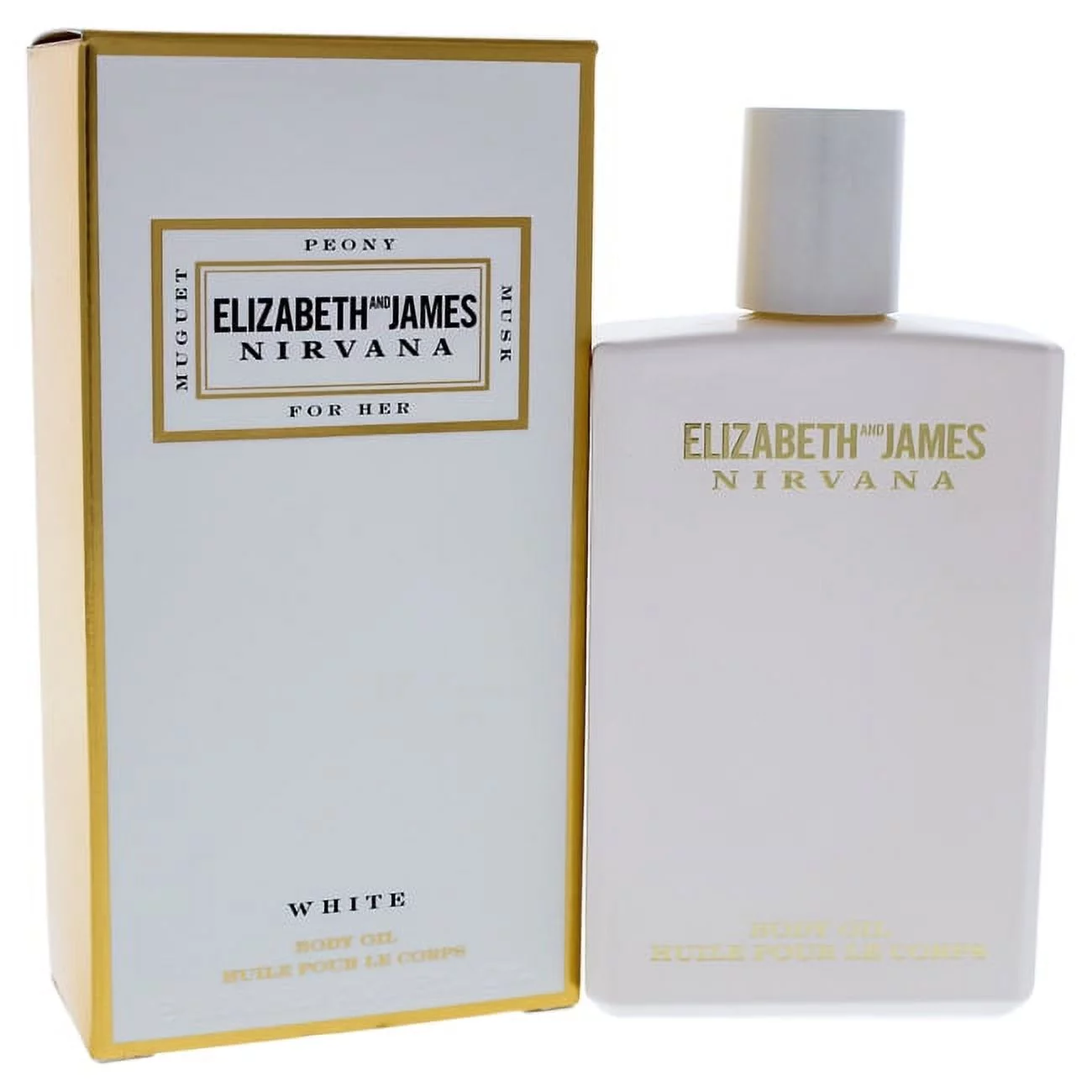 Nirvana White Body Oil by Elizabeth and James for Women - 3.4 oz Oil
