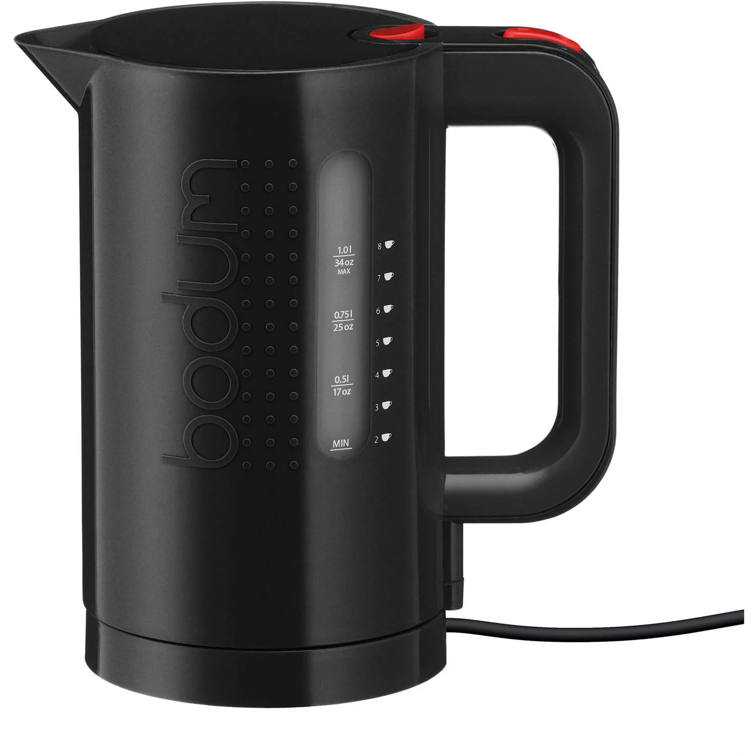 BODUM Bistro Electric Water Kettle, 34 Ounce, Black