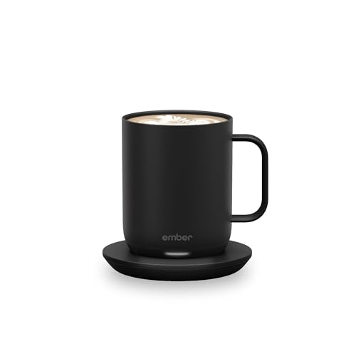 Ember Temperature Control Smart Mug 2, 14 Oz, App-Controlled Heated Coffee Mug with 80 Min Battery Life and Improved Design, Black