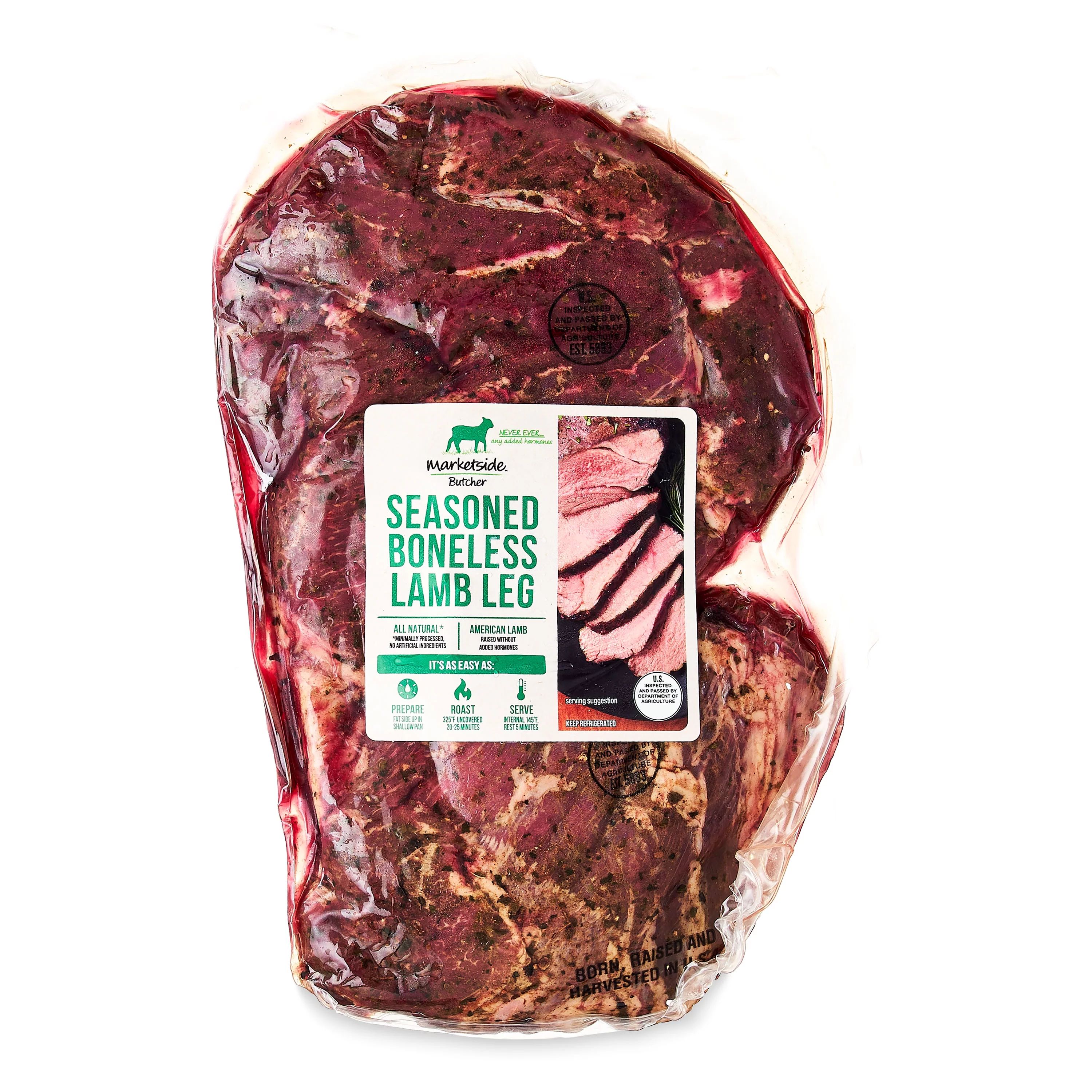 Marketside Butcher Seasoned Lamb Leg, 1.25-3.40 lb