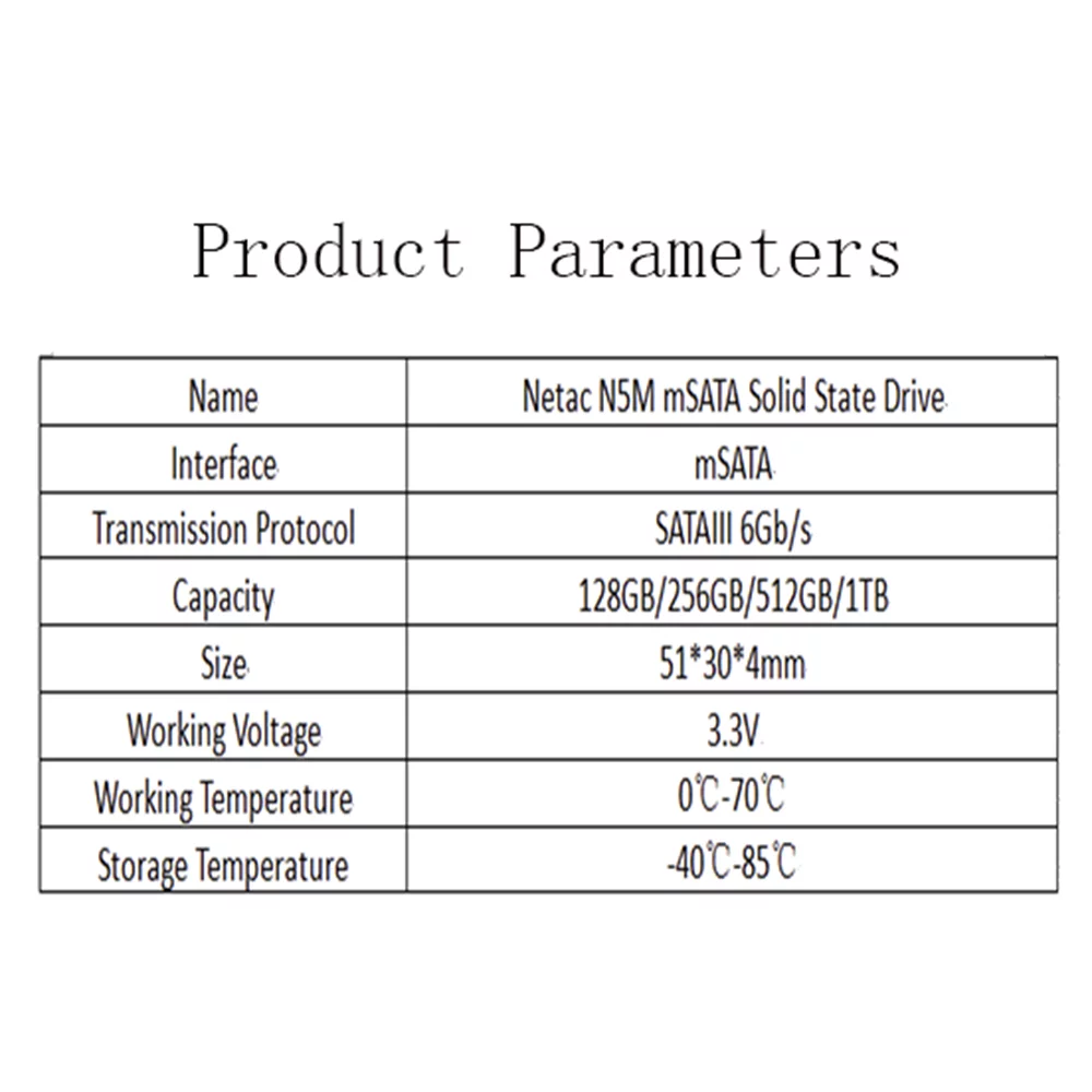 Netac N5M 256GB Solid State Drive,Turbocharge Your Device, Small Compact Design, Universal Compatibility