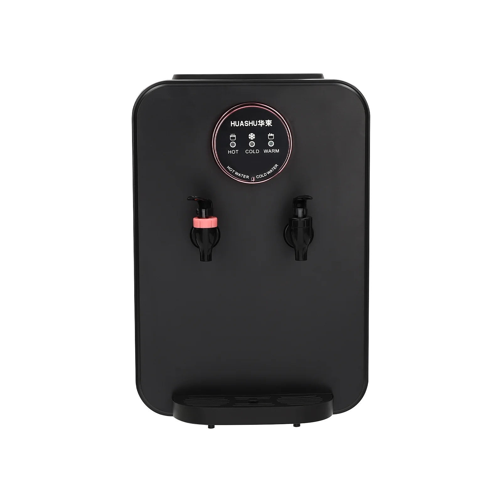 Top Loading Water Cooler, Countertop Hot/Cold Water Dispenser, 110V Premium Water Dispenser with Hot Cold and Room Temperature Water,Black,Applicable Bucket Capacity 4.5-18.9L/1.19-4.99gal