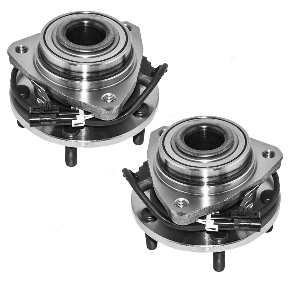 Brock Replacement Set Front Hubs and Wheel Bearings Compatible with Blazer Jimmy Envoy Bravada Hombre S10 Sonoma 4-Wheel Drive 12413045 Fits select: 1998-2003 CHEVROLET S TRUCK S10