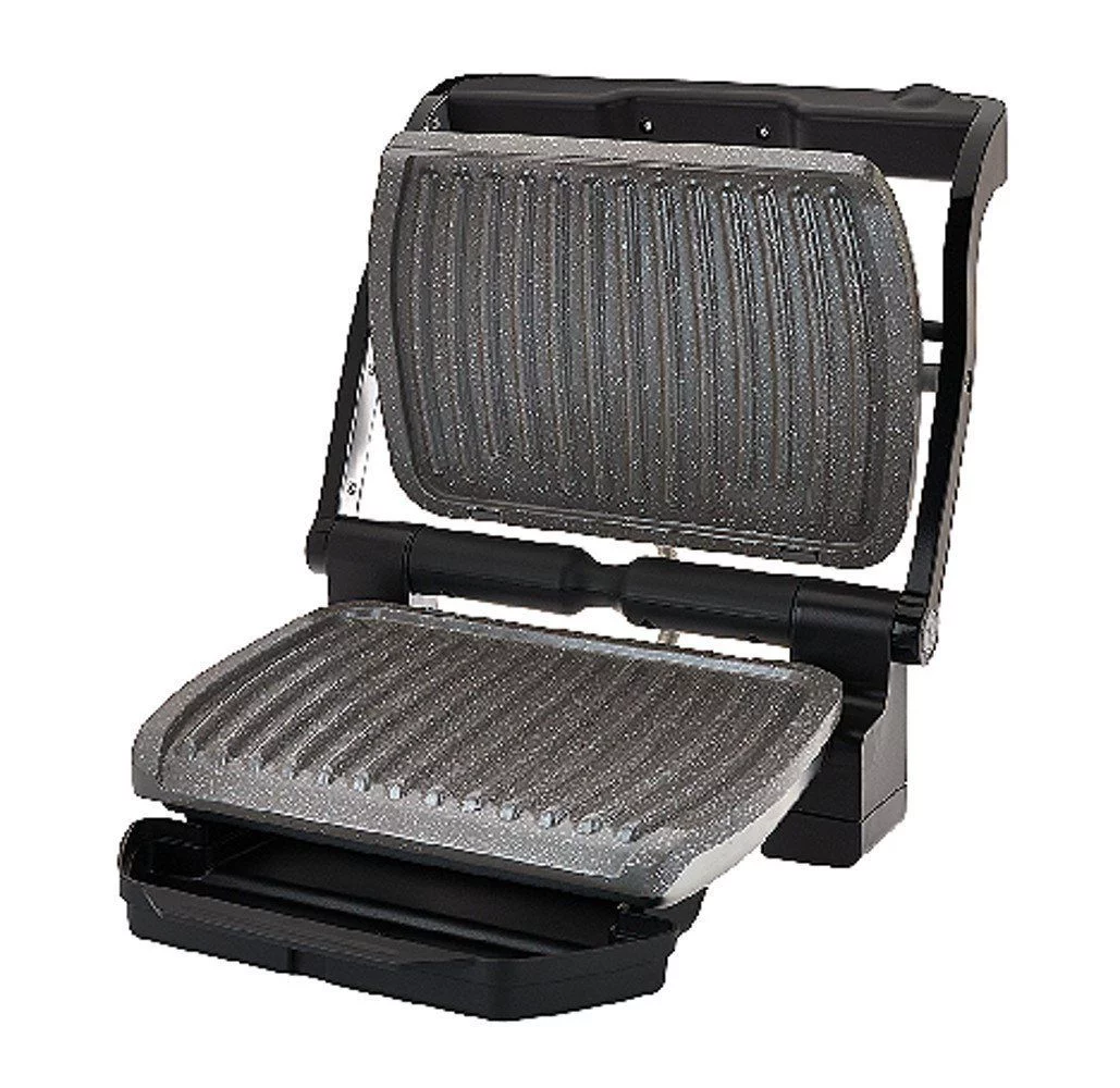 T-FAL GC704 OptiGrill with Recipe Books Indoor Electric Grill Removable Ceramic Plates -Blue