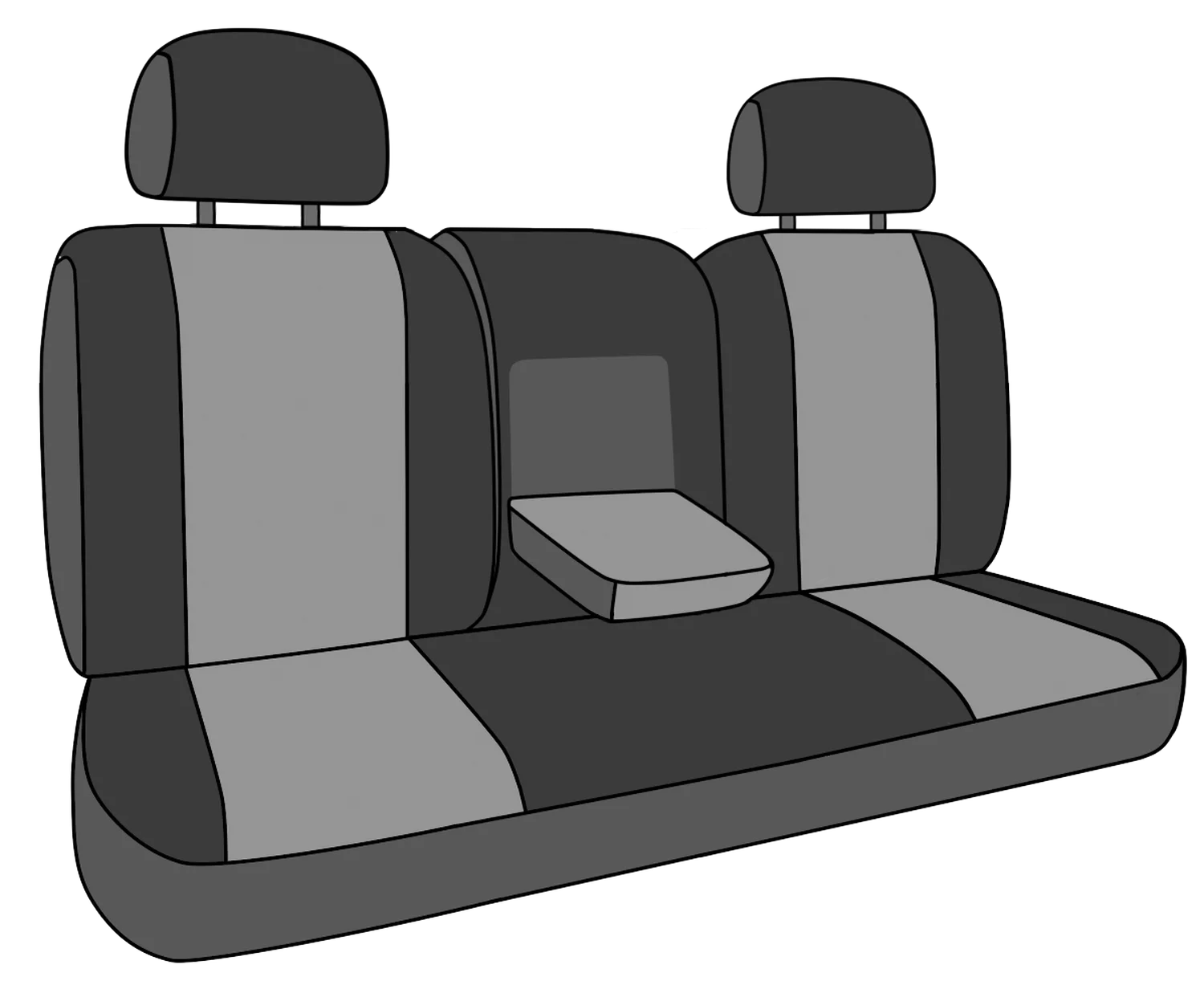 CalTrend Rear 40/20/40 Split Back & Solid Cushion Mossy Oak Seat Covers for 2015-2022 Jeep Renegade - JP220-76MB Brake Up Country Insert with Black Trim