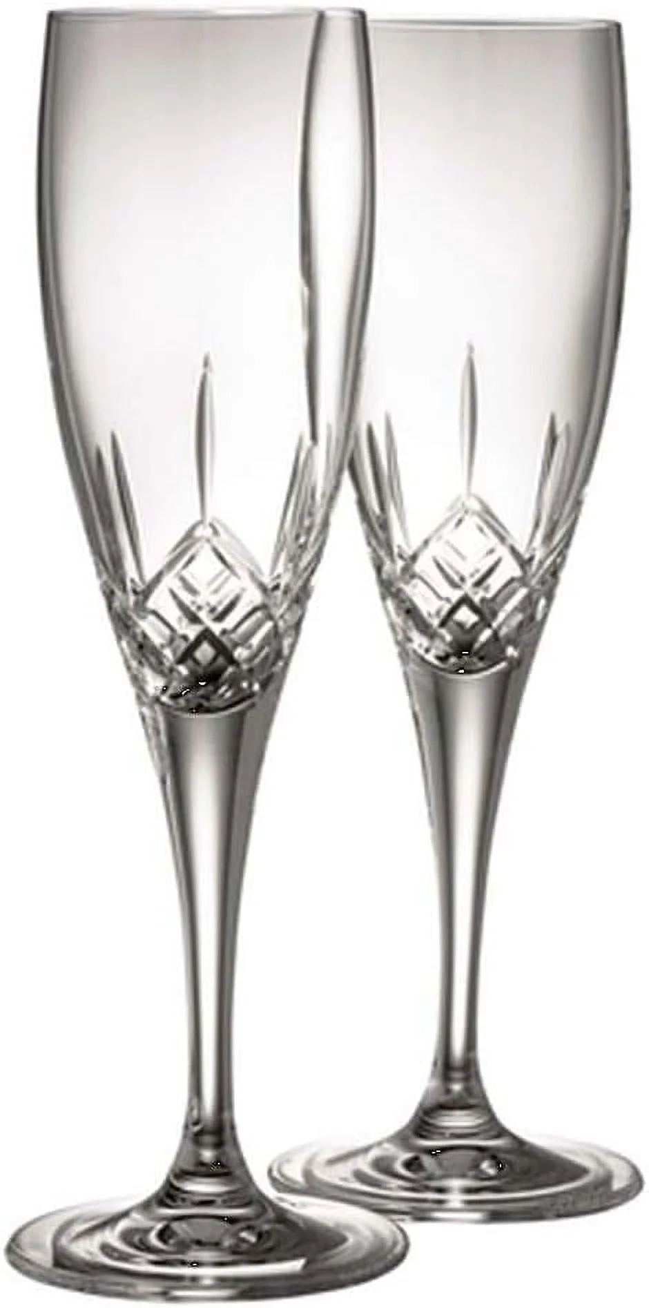 Longford Flute Pair, Clear, Glass