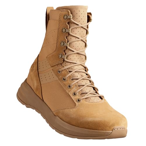 M-Carbon 8 Tactical Boots for Men and Women - Lightweight, Durable, Carbon-Plated Military & Combat Boots with Slip-Resistant Sole, Coyote